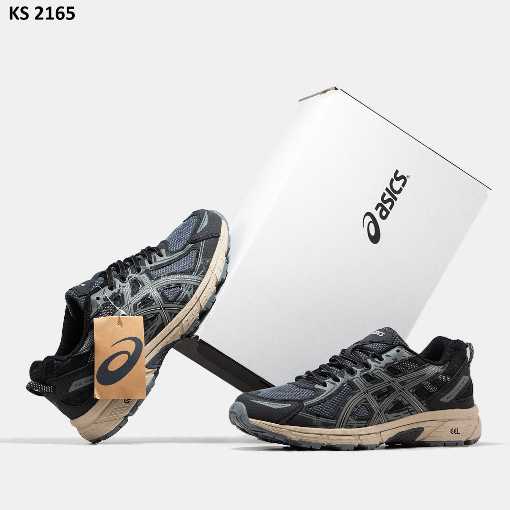 Кросівки Asics Gel-Venture 6 Green Black (чорно/зелені)