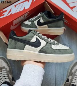 Кросівки Nike Air Force Green White (біло/зелені)