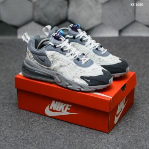Кросівки Travis Scott x Nike Air Max 270 React Grey (сірі)