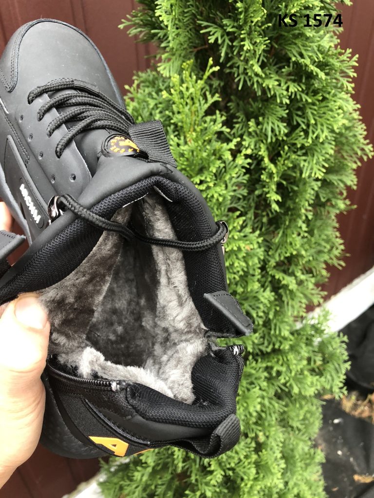 Nike Huarache Arcnm (чорно/помаранчеві) ЗИМА