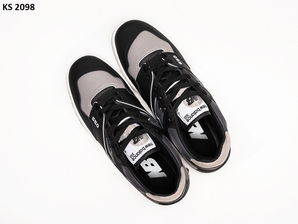 Кросівки New Balance 550 Black Gray (чорно/сірі)