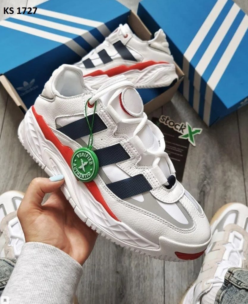 Adidas Niteball (біло/червоні)