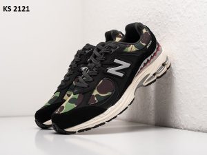 BAPE X New Balance 2002R (чорно/зелені)