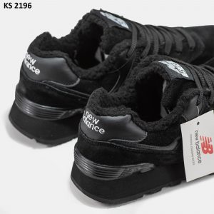 Кросівки New Balance 574 Winter Black (чорні) ЗИМА