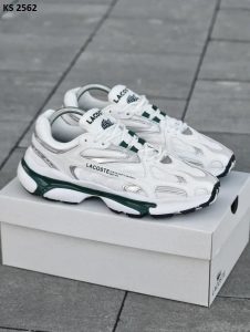 Кросівки Lacoste L003 White Green (біло/зелені)