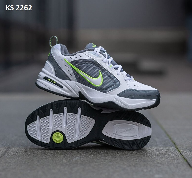 Кросівки Nike Air Monarch IV White Light Green (біло/салатові)