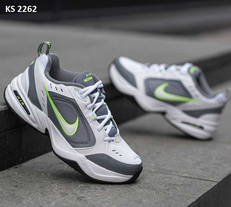 Кросівки Nike Air Monarch IV White Light Green (біло/салатові)