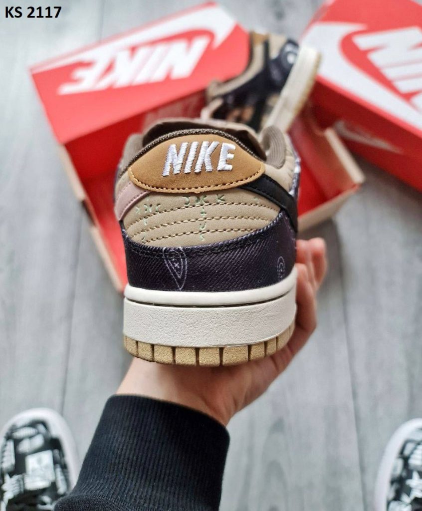 Кросівки Nike SB Dunk Low Travis Scott Cactus Jack (коричневі)