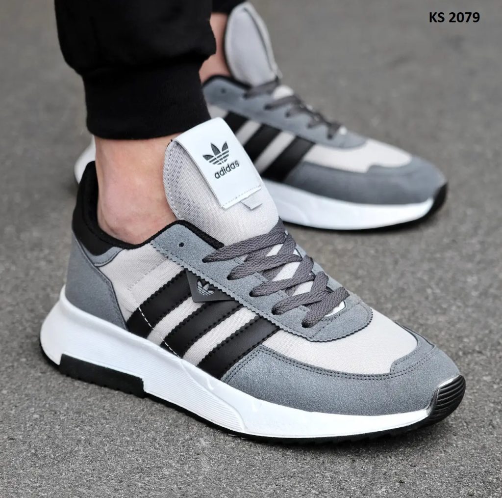 Кросівки Adidas Dark Gray with White (сірі)