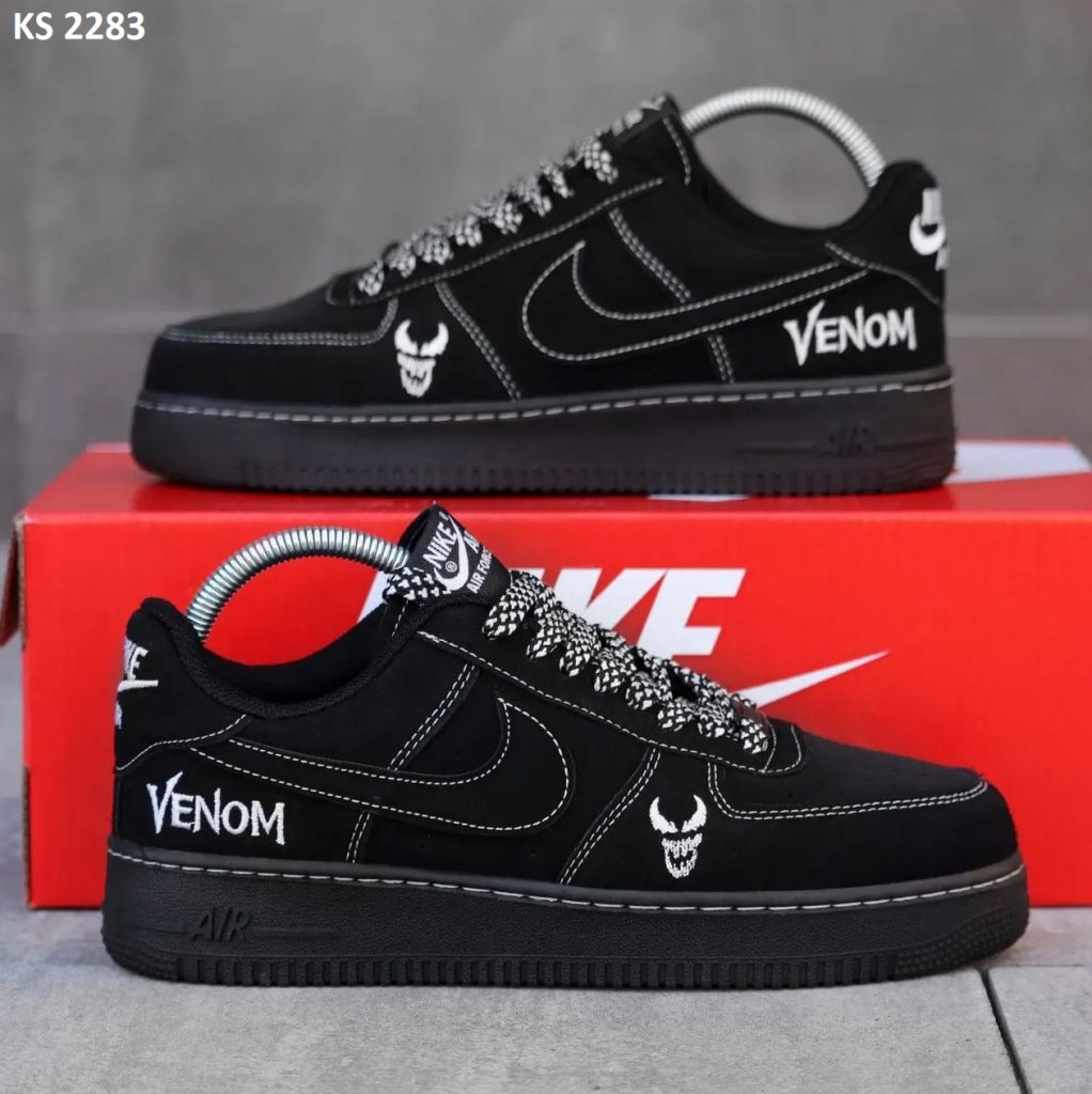 Кросівки Nike Air Force Low Venom Black (чорні)