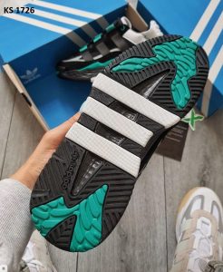 Кросівки Adidas Niteball Black Green (біло/зелені)