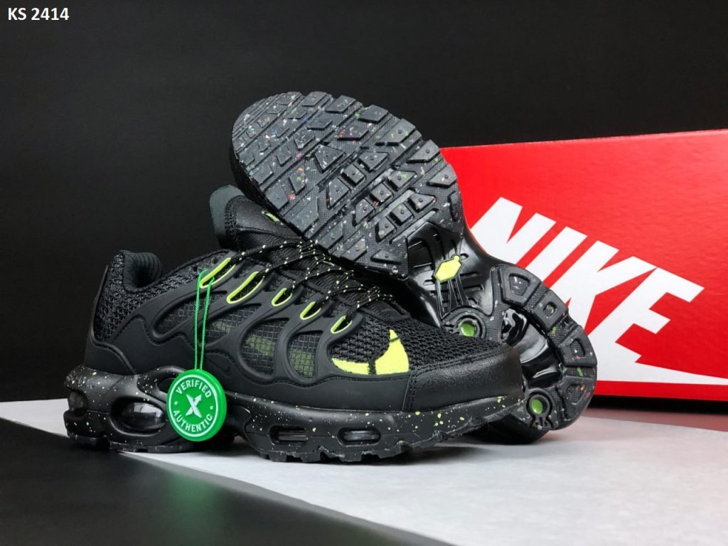 Кросівки Nike Air Max TN Terrascape Plus Black Lime (чорно/зелені)
