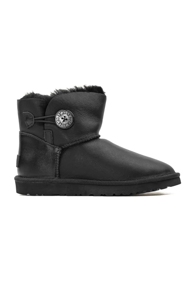 Bailey Button Black Leather Mini