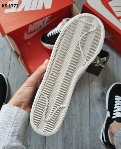 Nike Blazer Low (чорно/білі шкіра)