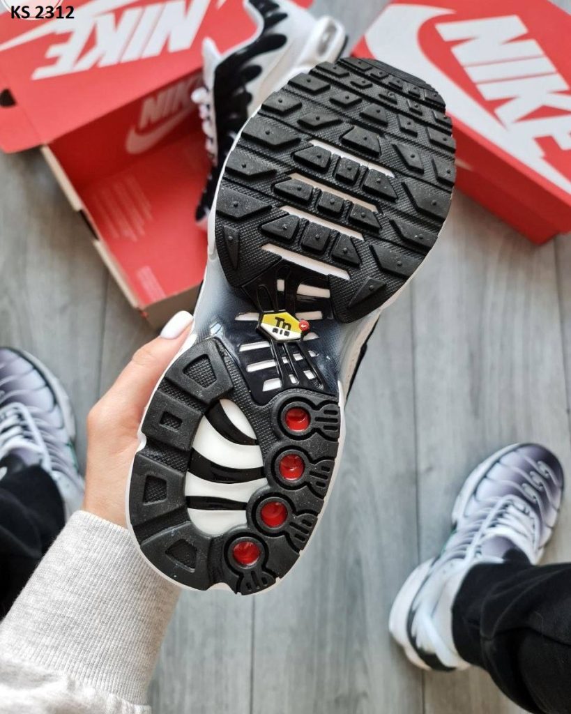 Кросівки Nike Air Max TN Plus White Black (біло/чорні)