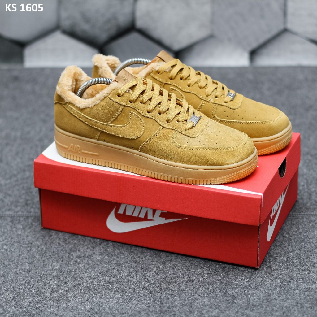 Кросівки Nike Air Force 1 07 Mid LV8 Sandy (пісочні) ЗИМА