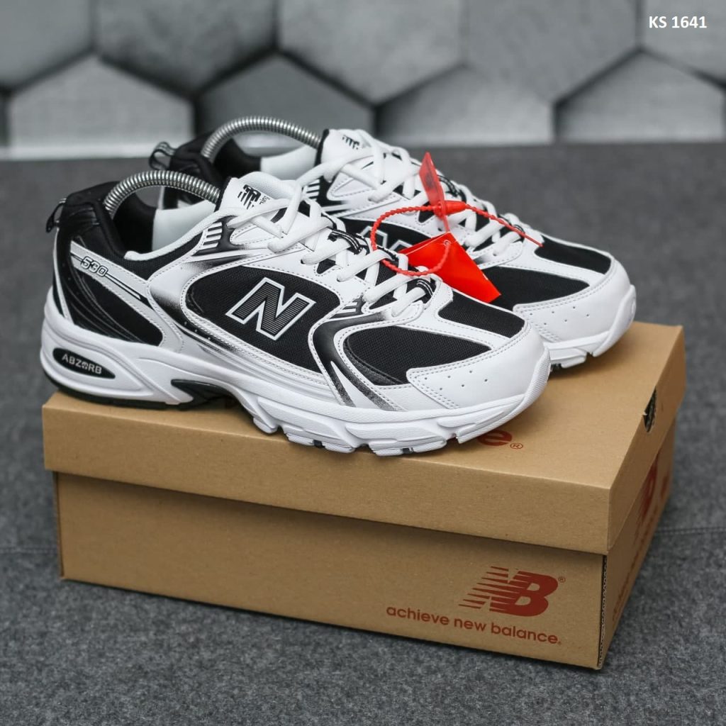 Кросівки New Balance 530 abzorb White Black (чорно/білі)