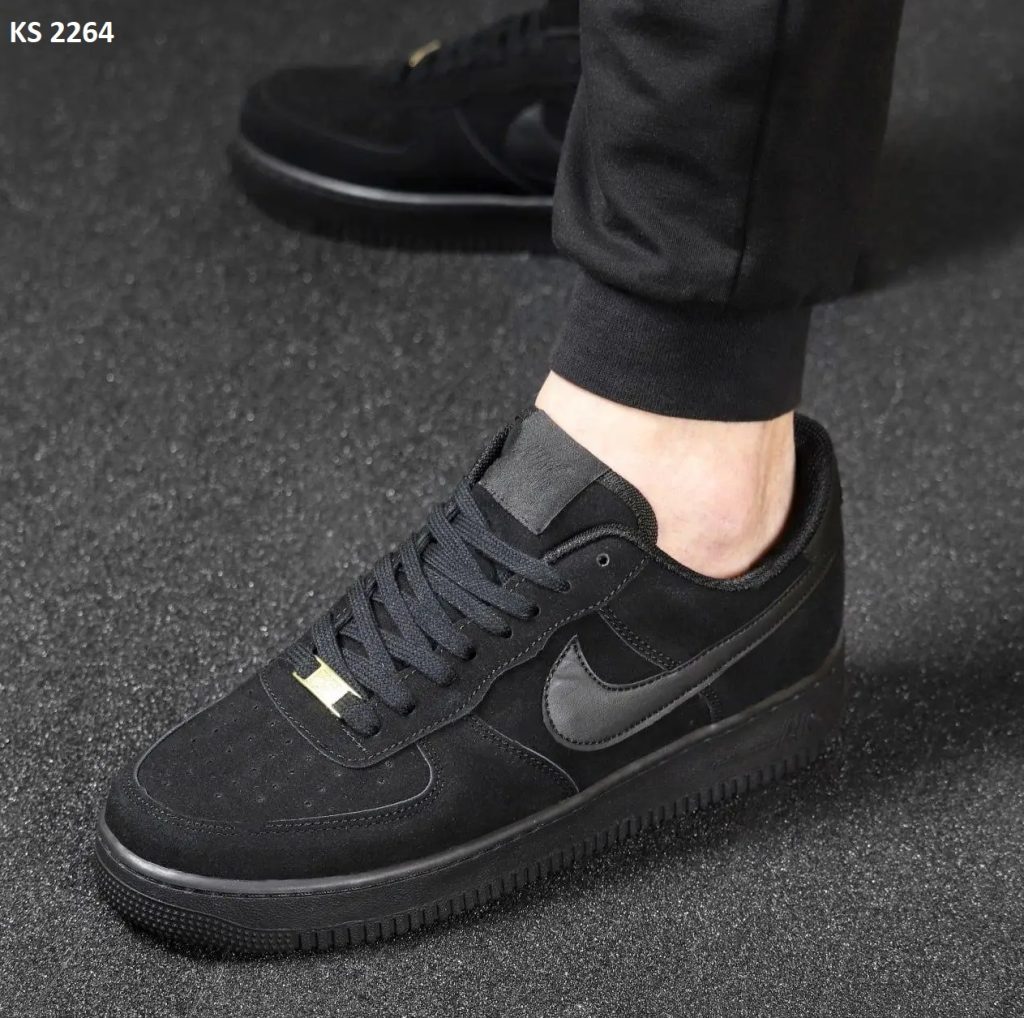 Кросівки Nike Air Force Low Black (чорні)