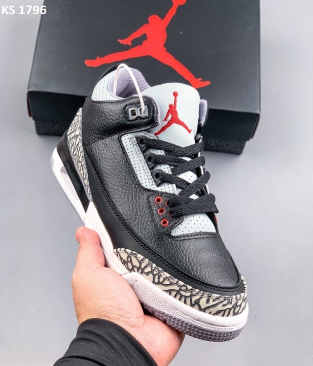 Nike Air Jordan 3 Retro (чорні)