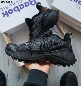 Кросівки Reebok Zig Kinetica 2.5 EDGE Black Gray (чорно/сірі)