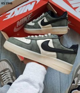 Кросівки Nike Air Force Green White (біло/зелені)