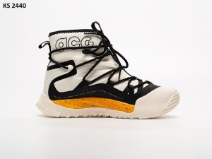 Кросівки Nike ACG Air Terra Antarktik High White Yellow (біло/жовті) ЗИМА