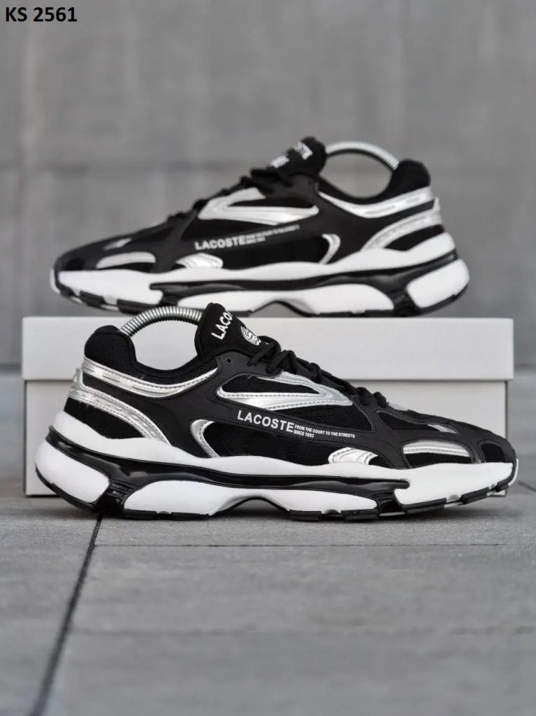 Кросівки Lacoste L003 Black White (чорно/білі)