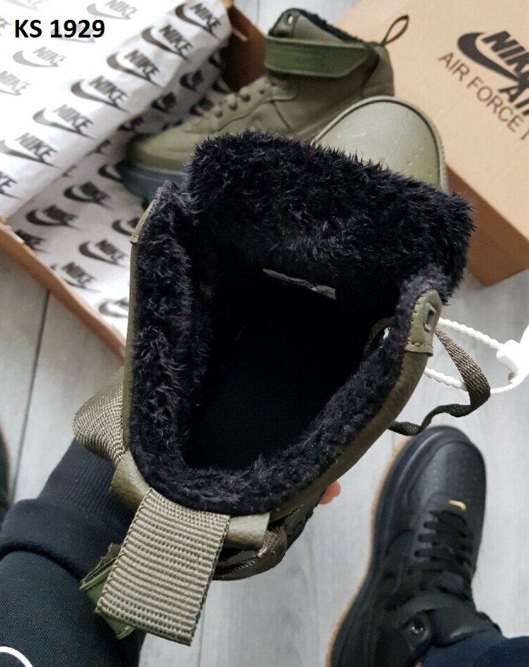 Nike Lunar Winter (зелено/чорні) ЗИМА