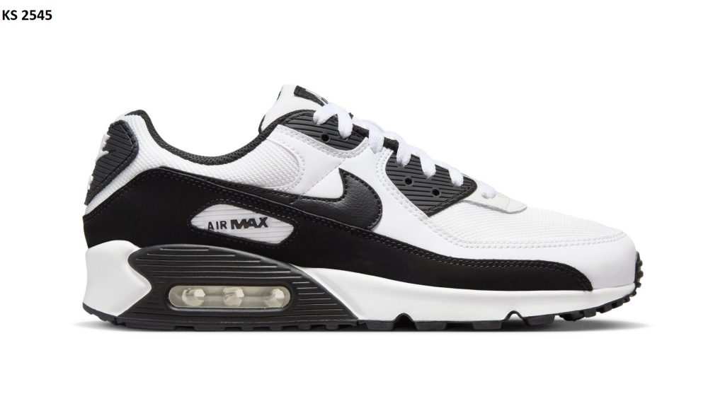 Кросівки Nike Air Max 90 White Black (біло/чорні)