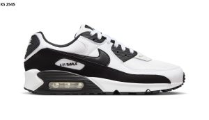 Кросівки Nike Air Max 90 White Black (біло/чорні)
