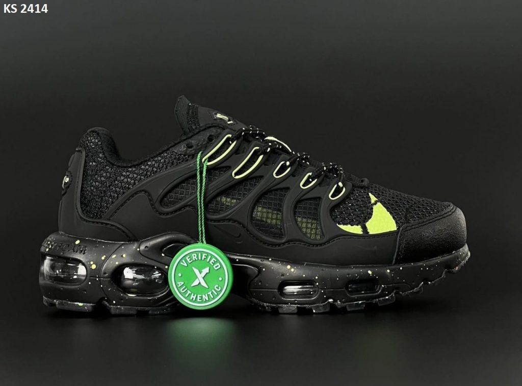 Кросівки Nike Air Max TN Terrascape Plus Black Lime (чорно/зелені)