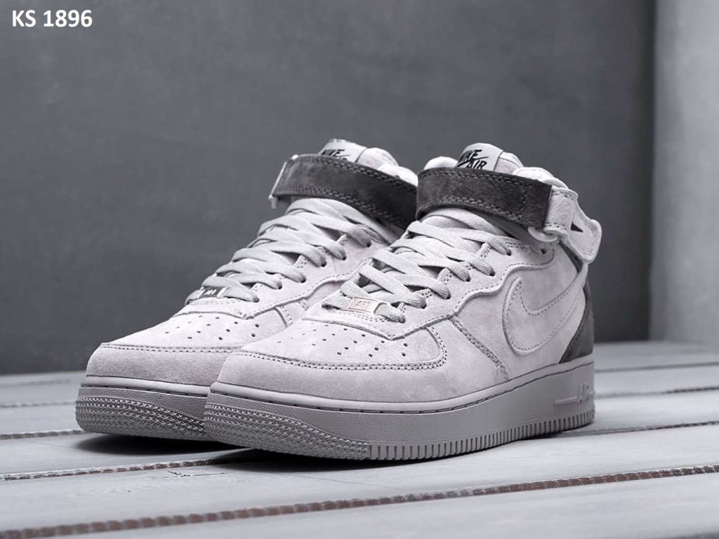 Nike Air Force High 1 Mid X Reigning Champ (сірі)