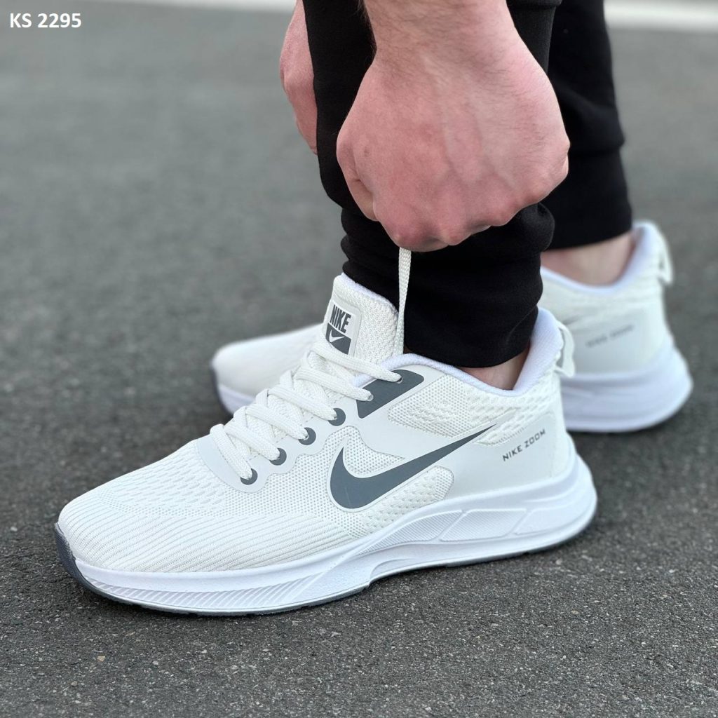 Кросівки Nike Air Zoom White Gray (білі)