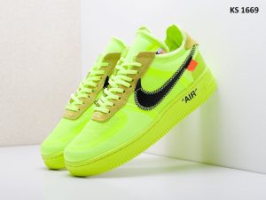 Nike x OFF-White Air Force 1 Low (салатові)