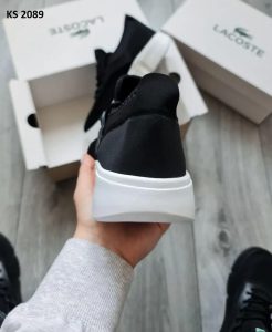 Кросівки Lacoste Black White (черно/белые)