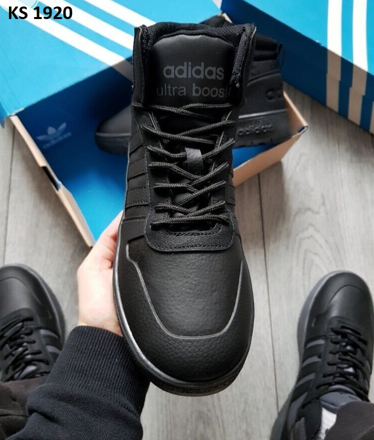 Кросівки Adidas Ultra Boost Black (чорні) ТЕРМО