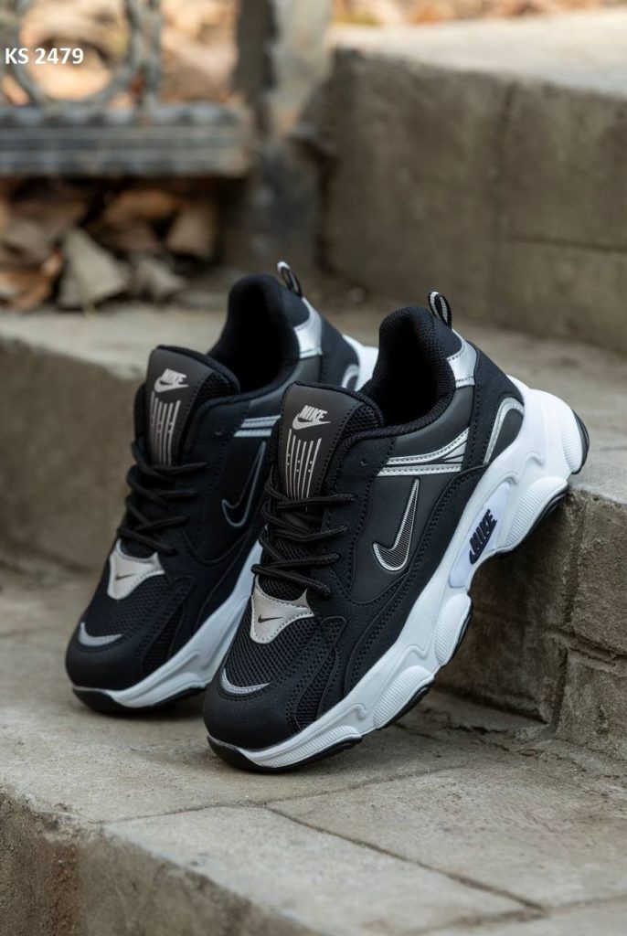 Кросівки Nike Air Black White (чорно/білі)