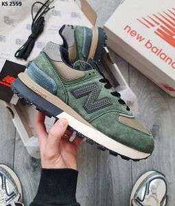 Кросівки New Balance 574 Stone Island Green Gray (зелено/сірі)