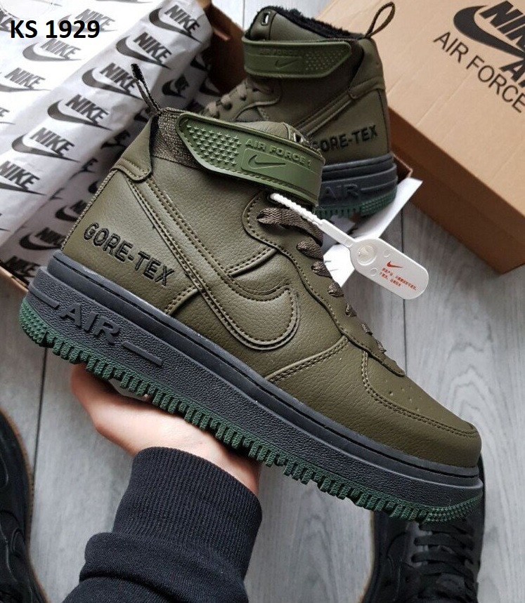 Nike Lunar Winter (зелено/чорні) ЗИМА