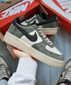 Кросівки Nike Air Force Green White (біло/зелені)