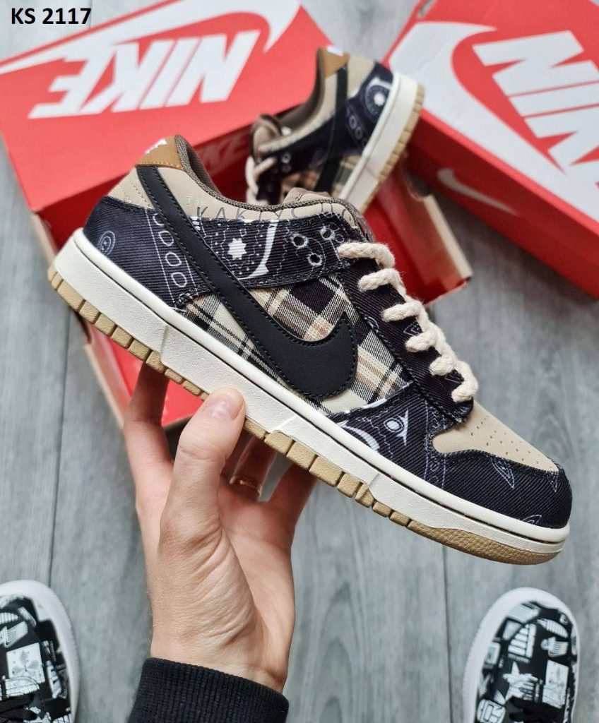 Кросівки Nike SB Dunk Low Travis Scott Cactus Jack (коричневі)