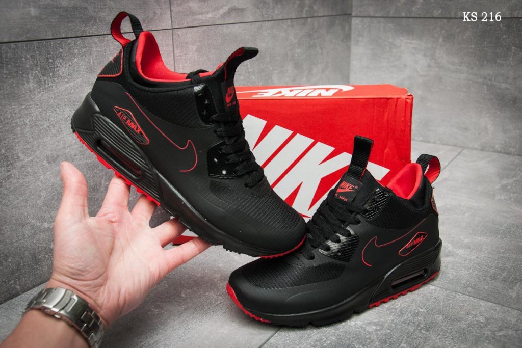 Nike Air Max 90 (чорно/червоні)