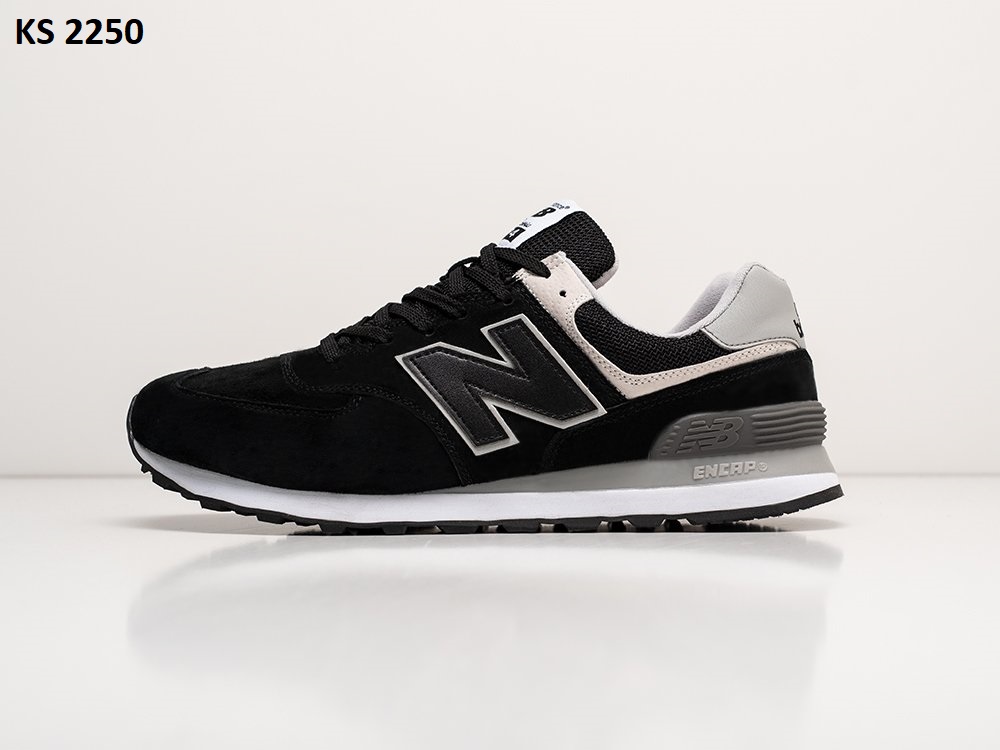 Кросівки New Balance 574 Black White (чорно/білі)