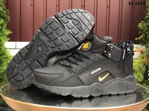 Nike Huarache Arcnm (чорно/помаранчеві) ЗИМА