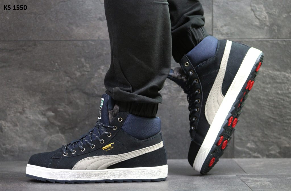 Puma Suede (сині) ЗИМА,