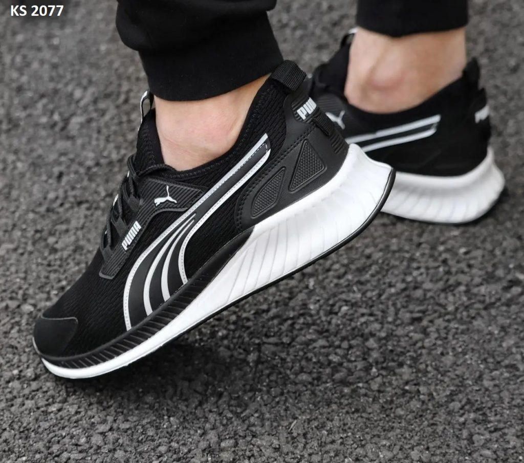 Puma Free Run (чорно/білі)