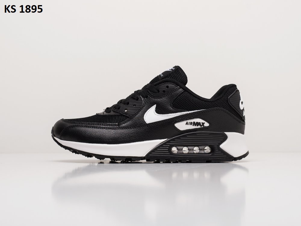 Кросівки Nike Air Max 90 Black White (чорно/білі)