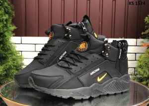 Nike Huarache Arcnm (чорно/помаранчеві) ЗИМА