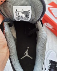 Nike Air Jordan 1 Low (чорно/сірі)