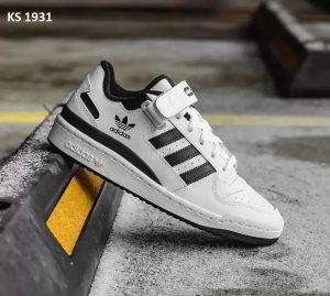 Adidas Forum Low (біло/чорні)